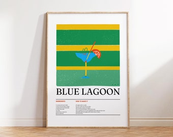 Cocktail Poster, Bar Cart Prints, Cocktail Wall Art, Bar Cart Art, Kitchen Wall Art, Trendy Wall Art