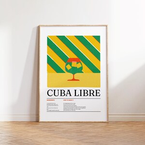 Cocktail Poster, Bar Cart Prints, Cocktail Wall Art, Bar Cart Art, Kitchen Wall Art, Trendy Wall Art