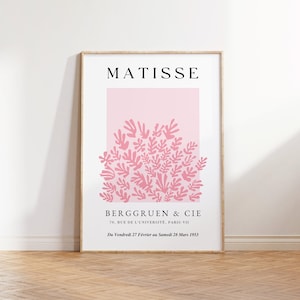Henri Matisse Print, Printable Wall Art, Vintage Exhibition Poster, Minimalist Art, Aesthetic Poster, Abstract Wall Art, Digital Download