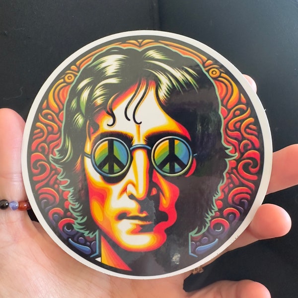 John Lennon Inspired Sticker Series - Iconic Custom Vinyl Portraits