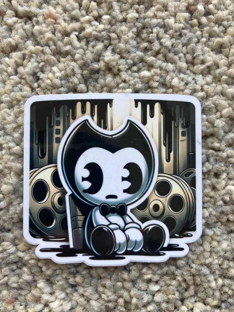 Custom Bendy-inspired Animation Stickers - Vintage Cartoon Decals - Etsy