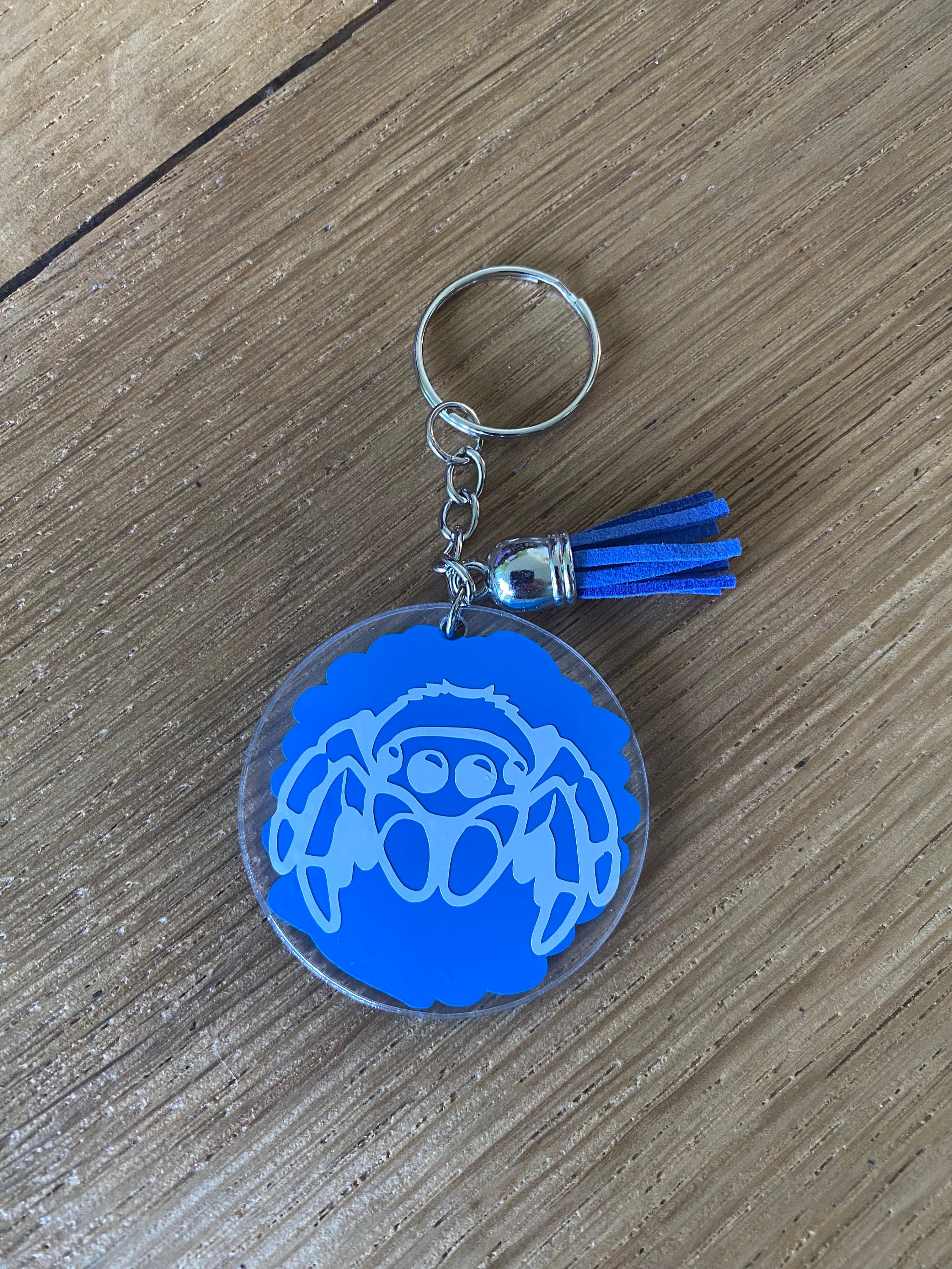 Jumping Spider Acrylic and Vinyl Keyrings - Etsy