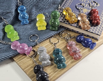 Keyring; jelly baby keychain charm, various colours available, new home gift
