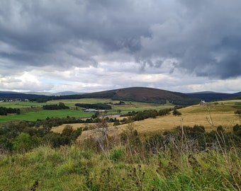 Landscape Photography Print, moorlands theme, 10" x 8" mounted on white board; Scottish Mainland