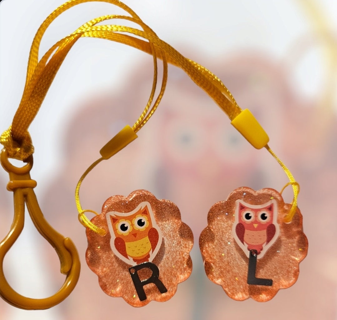 X Ray Marker Left and Right Radiography Radiology Metal Letters L & R Chart Markers Orange Owls