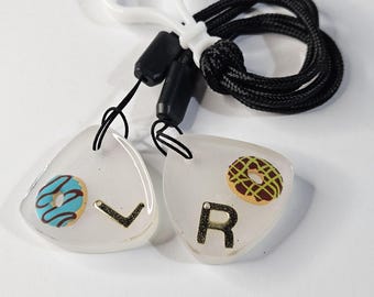 Radiology X-Ray Markers; Metal L & R, pearl resin, Donut details, Radiographer gift