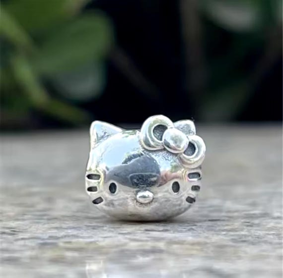 Hello Kitty Charm S925 Sterling Silver Charm For Bracelet