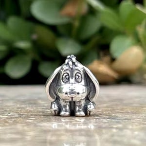 Winnie the Pooh Eeyore Charm S925 Silver Charm For Bracelet