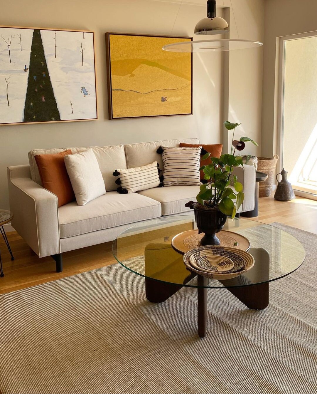 Wooden Legs Glass Coffee Table A Fusion of Art and Etsy