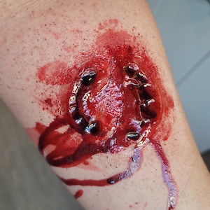 Realistic Zombie Bite |Encapsulated Silicone|Halloween|Gore|Film|Cosplay