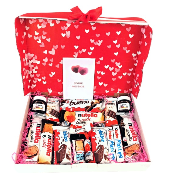 Scatola regalo di cioccolatini San Valentino Kinder personalizzata con o  senza foto per sua moglie mamma per offrire scatola originale marshmallow  fatti in casa -  Italia