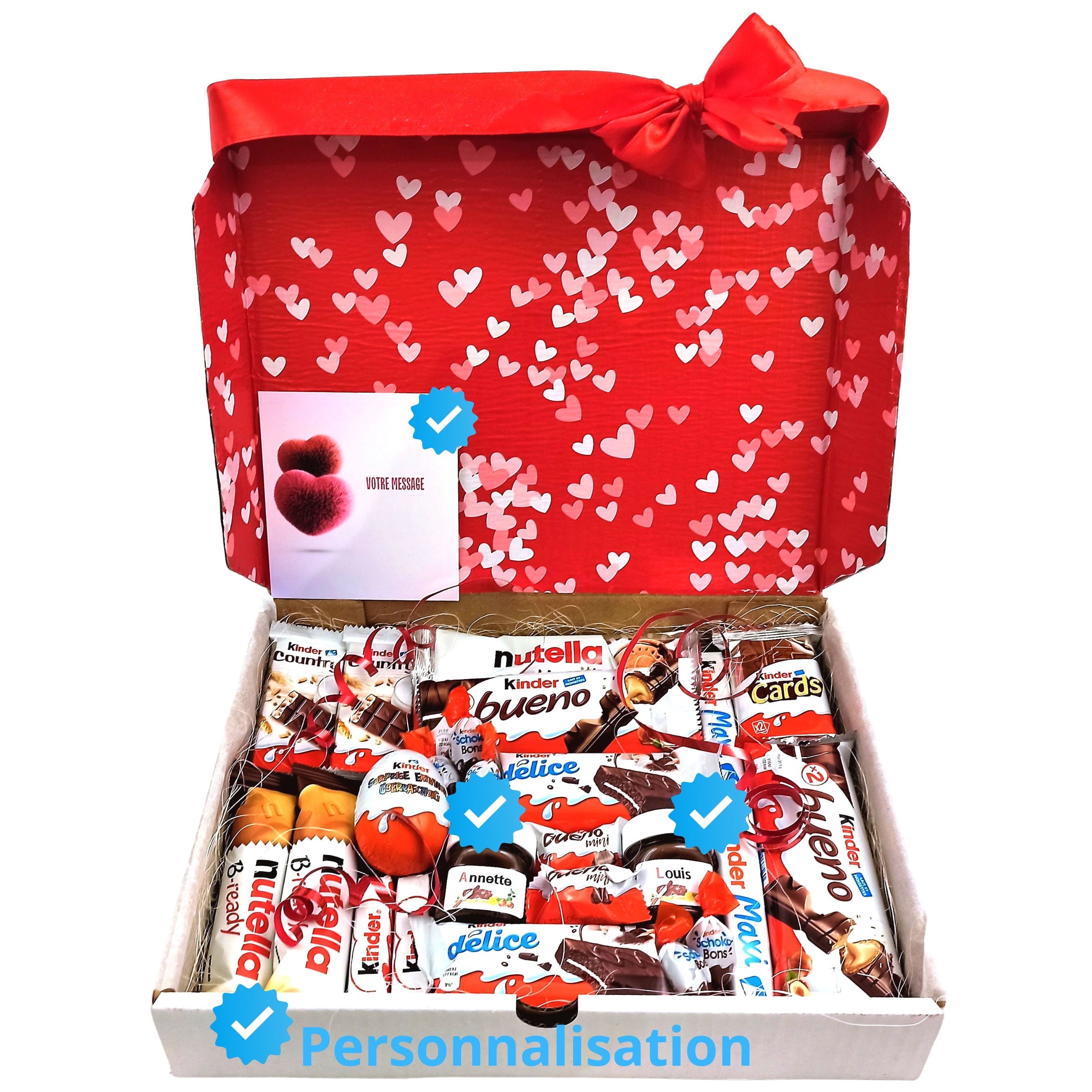 Cadeau chocolat Noël personnalisé Kinder+Guimauve maison