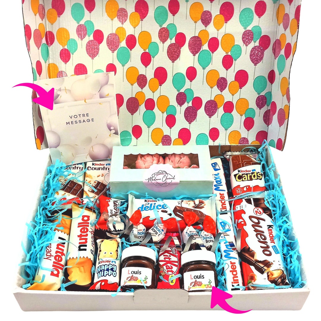 Personalized Chocolate Birthday Gift Box Kinder Homemade Etsy