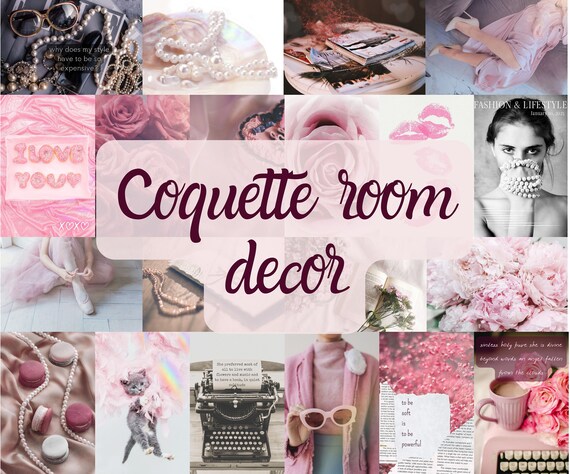  EXCOOL CLUB Coquette Room Decor - Girly Coquette Decor, Light  Pink Room Decor, Coquette Aesthetic Posters, Pink Coquette Wall Decor, Pink  Wall Art for Teen Girl Dorm Bedroom Decoration (UNFRAMED) 