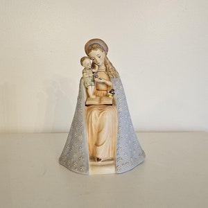 Rare M I Hummel Flower Madonna Figurine with Christ Child Goebel 8.75&quot;