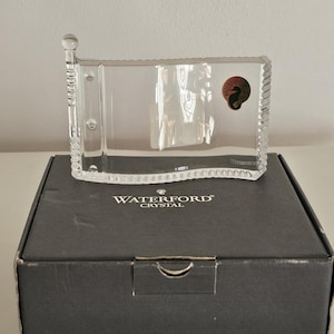NIB Vintage Waterford Crystal Pin Flag Paperweight w/ Original Box Made in Ireland