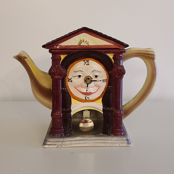 Teapot Clock Etsy