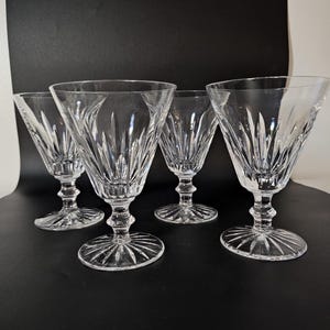 Waterford Eileen SET OF 4 Cut Irish Crystal Water Goblets Made in Ireland 5 5/8&quot;