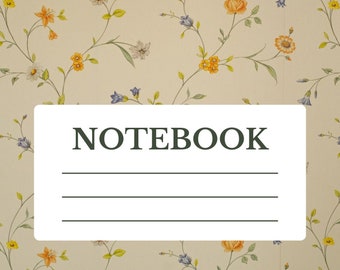 Minimalist Floral Notebook