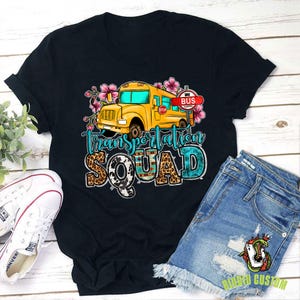 Transport Squad Lehrer T-Shirt, Schulbus Shirt, Kindergarten Shirt, Lehrer Leben Shirt, Lehrer Shirt, Geschenk für Lehrer