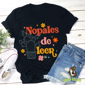 Camiseta Nopales De Leer Professor de Espanhol, Camiseta Professor de Espanhol, Camiseta Vida de Professor, Camiseta Professor, Presente para Professor