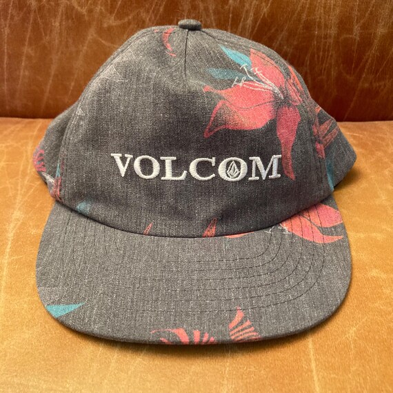Volcom Aloha Print Hat – Adjustable Strap Back, O… - image 1