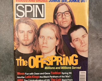 1995 SPIN Magazine - March '95 – The Offspring Cover – Vintage Alternative Rock – Excellent Condition