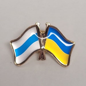 Russia supports Ukraine resin lapel pin