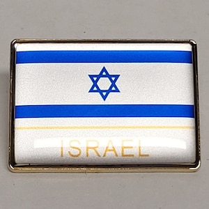 Israel flag lapel pin