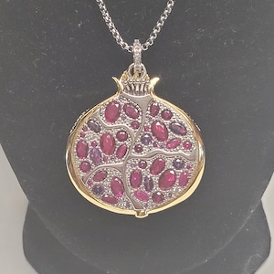 Pomegranate Jewish chain necklace