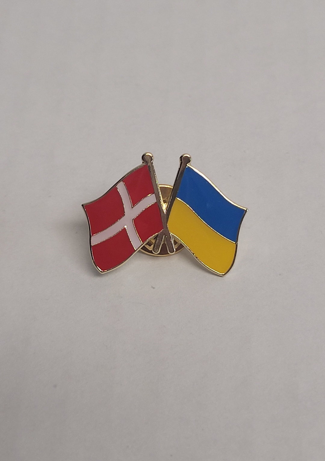 Denmark Supports Ukraine Lapel Pin - Etsy UK