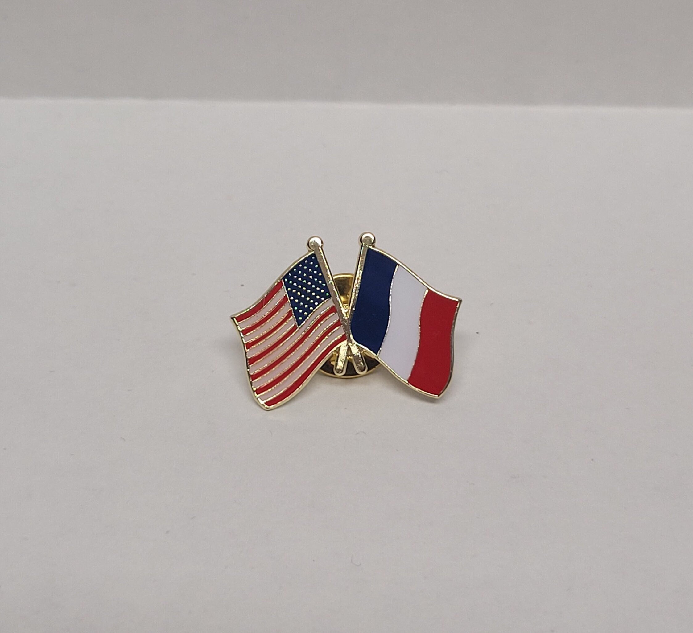  20/Pack Metal France Flag Lapel Pin Waving French Pins