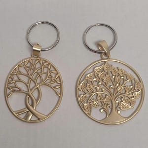May Tree Keychain Gold Tree of Life Key Chain Car Accessories - Etsy