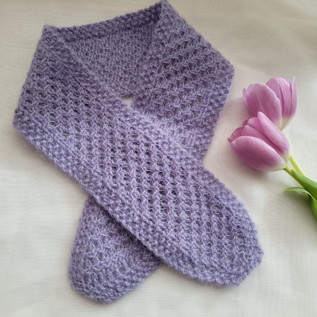 Short Scarf Pattern Lace Mini Scarf Knitting Pattern (PDF Pattern) - Etsy