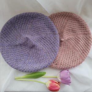 Modèle de tricot de béret en dentelle (Modèle PDF)