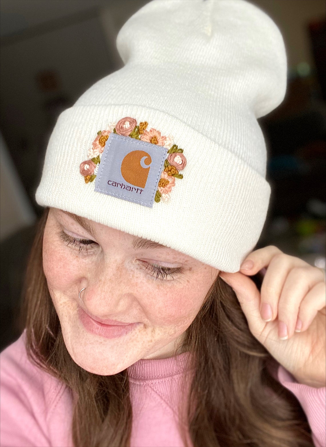 Custom Embroidered Beanie Etsy