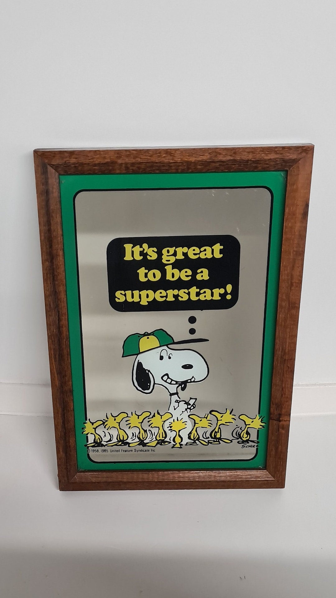 Vintage Snoopy Mirror Peanuts Movie It's Great to Be A Etsy