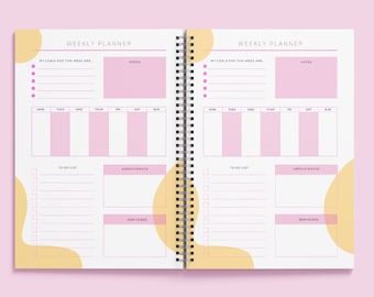 Weekly Planner, to Do List Printable, Instant Download, Daily Schedule ...
