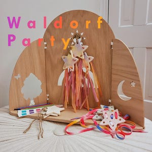 Waldorf Handmade Birthday Star Decoration Ornament, Waldorf Seasonal Table Decor