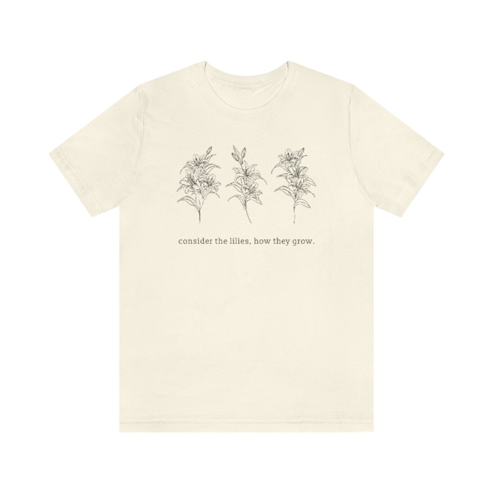 Consider the Lilies Bible Verse Flowers Wildflowers Do Not Etsy