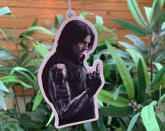 Bucky Barnes Car Air Freshener | Ocean Scented | White Wolf | Winter Soldier | Marvel Gifts | Funny Novelty Gifts