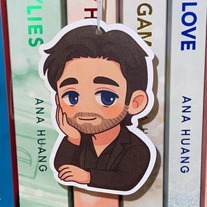 Sebastian Stan Bucky Barnes Car Air Freshener | Cartoon Bucky | Black Ice Scent | James Barnes Inspired Gift | Sebastian Stan Merch