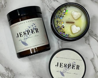 Jesper Inspired Candle | Six of Crows Wood Wick Vegan Candle |Shadow & Bone Fandom | Bookish Candle Gift | Book Lover