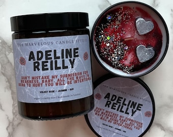 Adeline Reilly Candle | Officially Licensed by H. D. Carlton | Haunting Adeline Merch | Cat and Mouse Duet | Bookish Candle