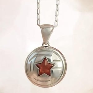 Bucky Barnes Star Necklace | Winter Soldier Necklace | Sebastian Stan Gift | White Wolf | Fandom Jewelry Gift | Bucky Barnes Gift