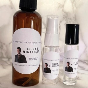 Parfums et vaporisateurs d&#39;ambiance Elijah Mikaelson | Idées cadeaux originales de vampires | Cadeau Fandom Mikaelson | Équipe Élie