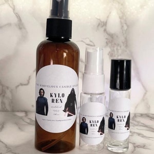 Kylo Inspired Perfume And Room Sprays  | SW Fandom Fragrances | Kylo R Funny Novelty Gifts