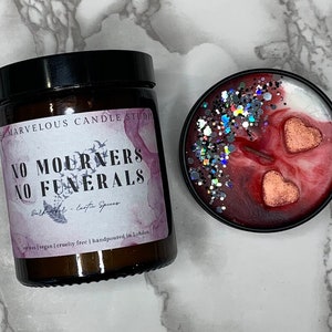 No Mourners No Funerals Inspired Candle | Six of Crows | The Crow Club | Bookish Gifts | Fandom Candles