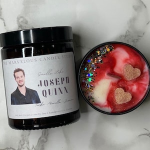 Smells Like Joseph Quinn Vegan Candles | Pop Culture Gifts | Celebrity Candles | Birthday Gift Ideas | Funny Novelty Gift