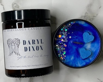 Daryl Dixon Inspired Survivor's Sanctuary Candle | Fandom Vegan Candles | Waking D Fandom Gift Ideas | Funny Novelty Gift